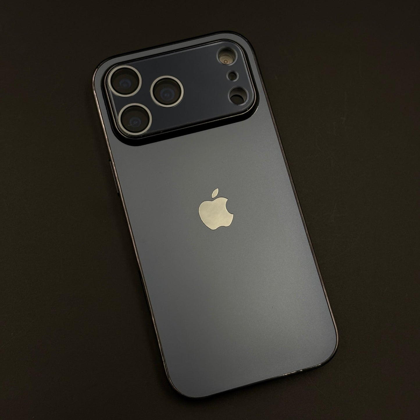 Luxury Backplane Glass Chromatic Lens Shield Matte Case for iPhone 17 Series