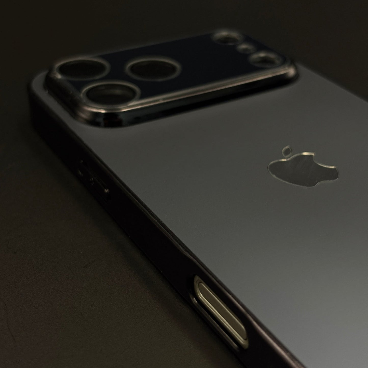 Luxury Backplane Glass Chromatic Lens Shield Matte Case for iPhone 17 Series