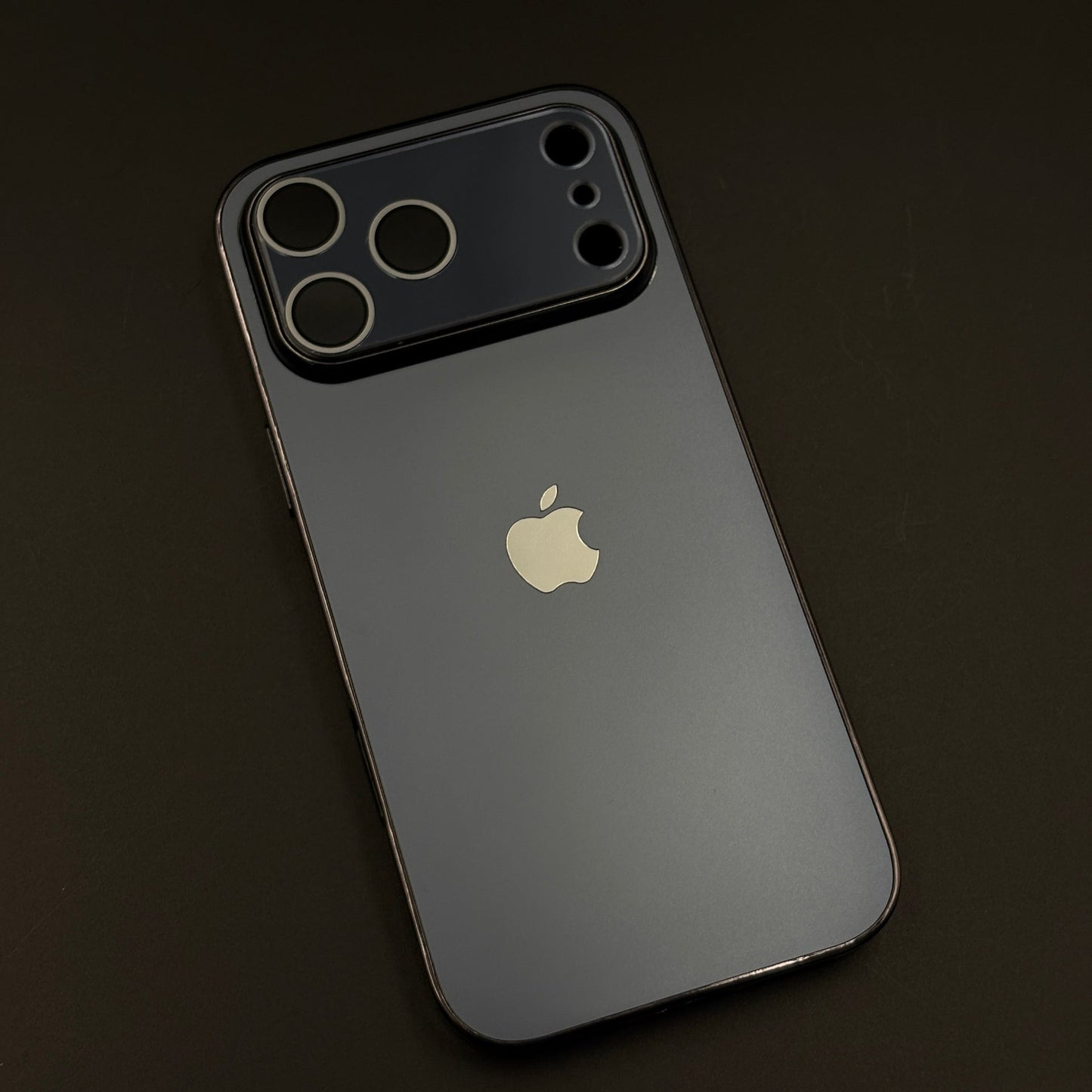 Luxury Backplane Glass Chromatic Lens Shield Matte Case for iPhone 17 Series