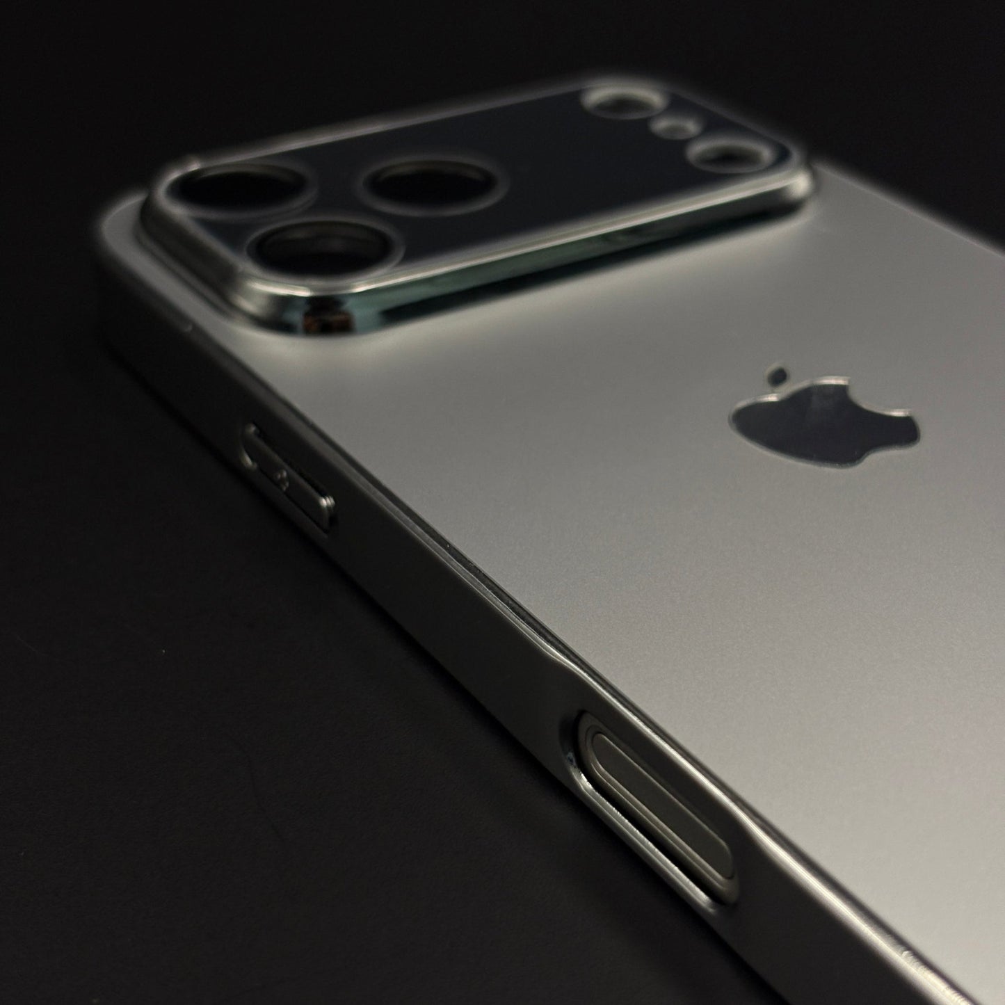 Luxury Backplane Glass Chromatic Lens Shield Matte Case for iPhone 17 Series