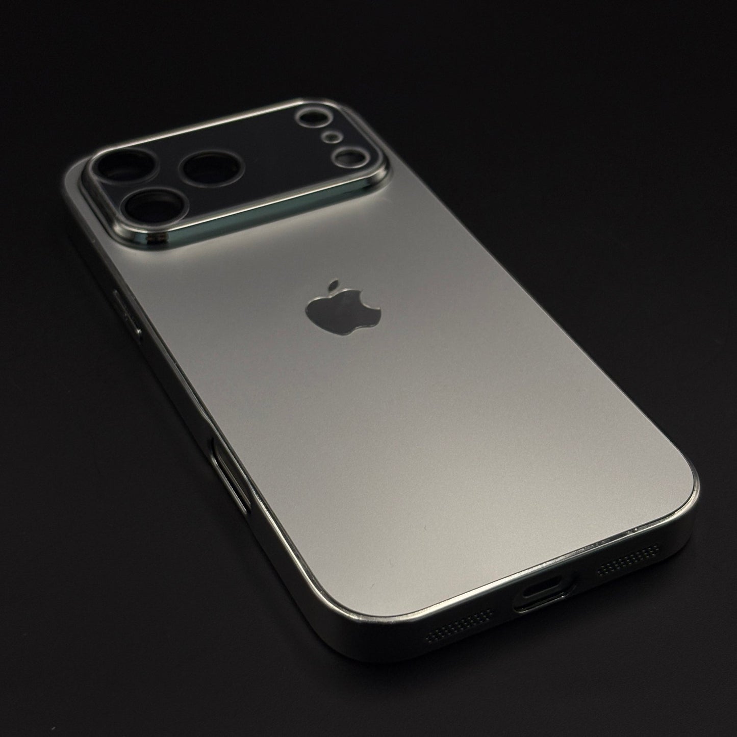 Luxury Backplane Glass Chromatic Lens Shield Matte Case for iPhone 17 Series