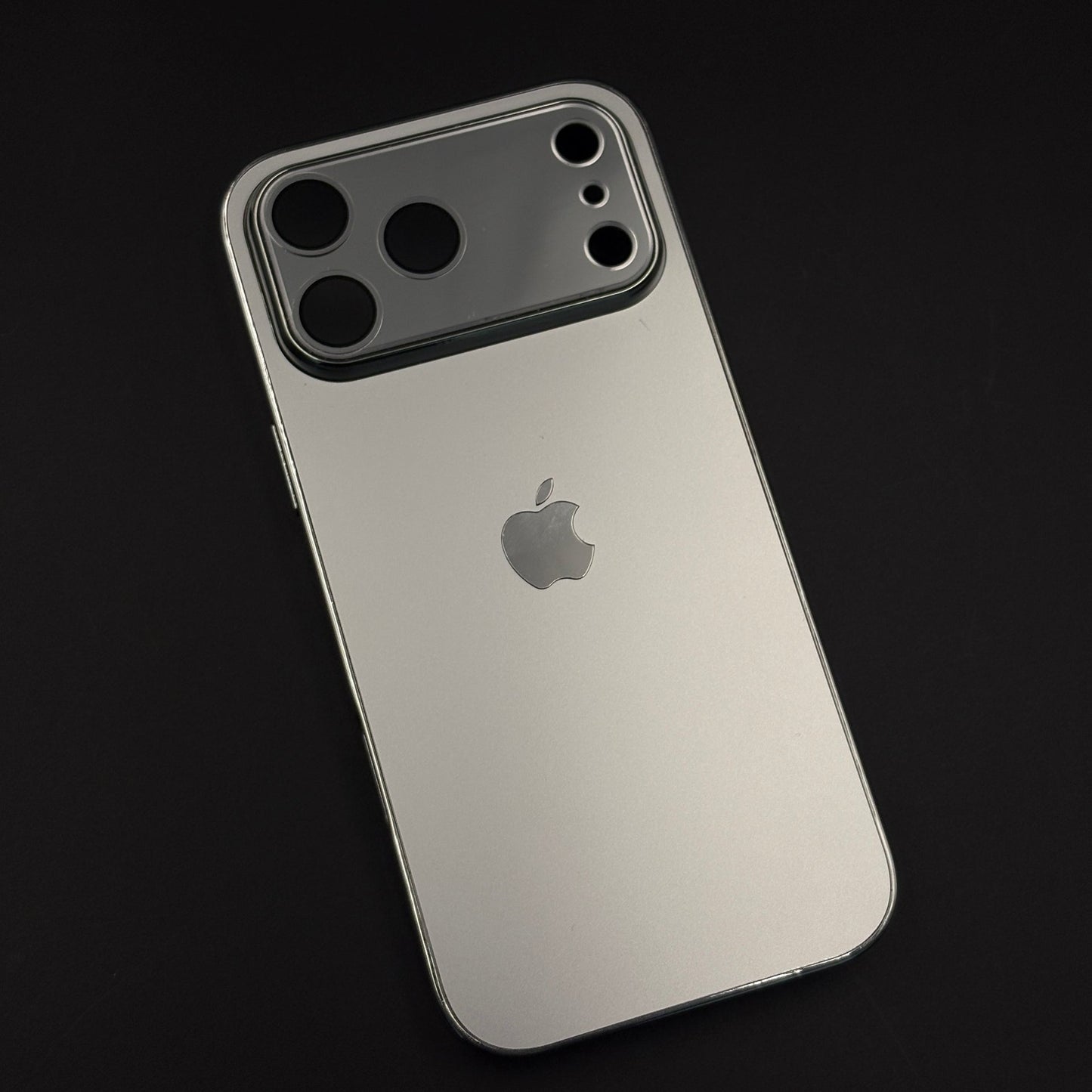 Luxury Backplane Glass Chromatic Lens Shield Matte Case for iPhone 17 Series