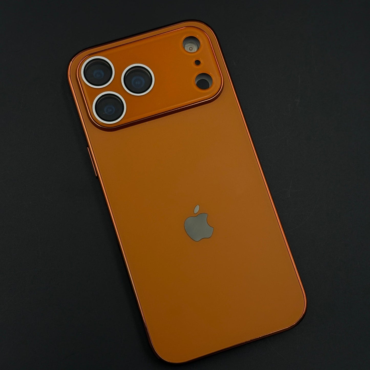 Luxury Backplane Glass Chromatic Lens Shield Matte Case for iPhone 17 Series