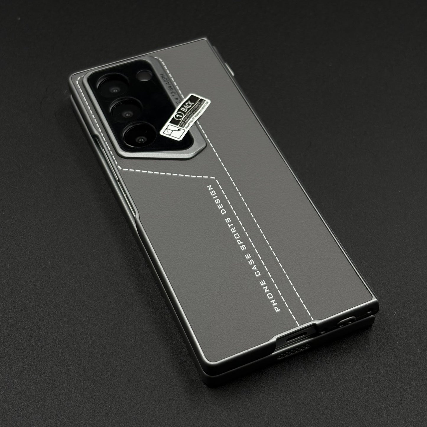 Luxury Stitched Leather Case for Samsung Galaxy Z Fold 6 | Front Screen Protector  | Shockproof & Stylish