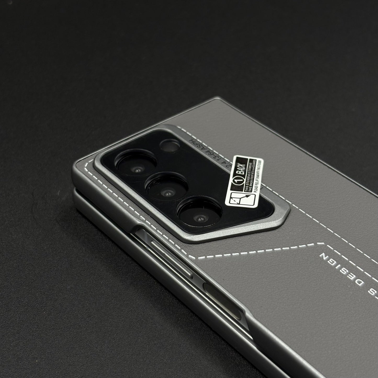 Luxury Stitched Leather Case for Samsung Galaxy Z Fold 6 | Front Screen Protector  | Shockproof & Stylish