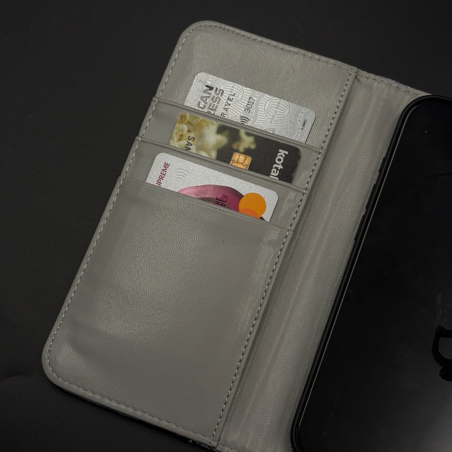 Luxury Embroidery CD Cardholder Case with Crossbody Sling for iPhone 17 Air