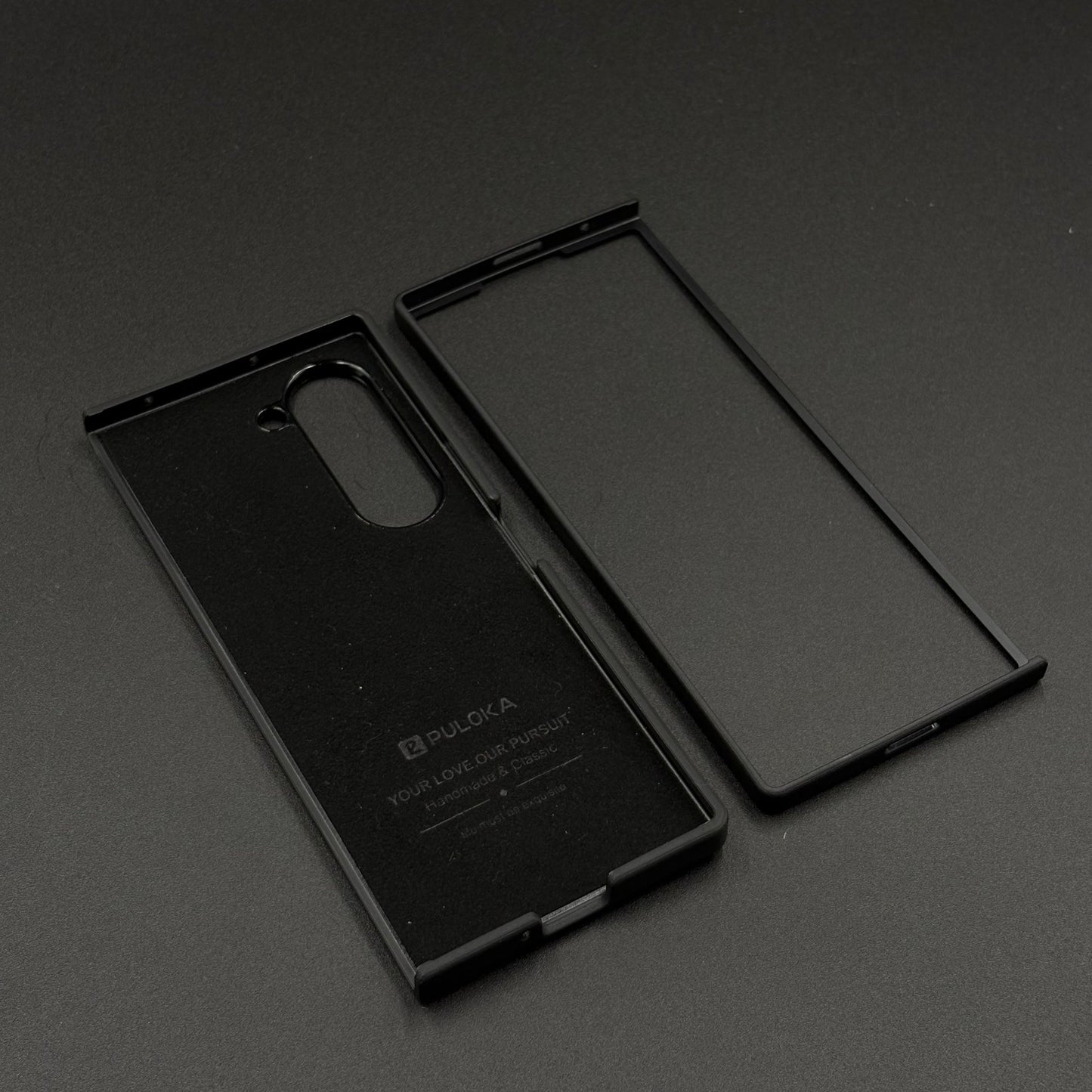 Premium Grid Leather Feel Case with Metal Kickstand For Samsung Galaxy Z Fold 6 | Woven Texture | Executive Style Protection