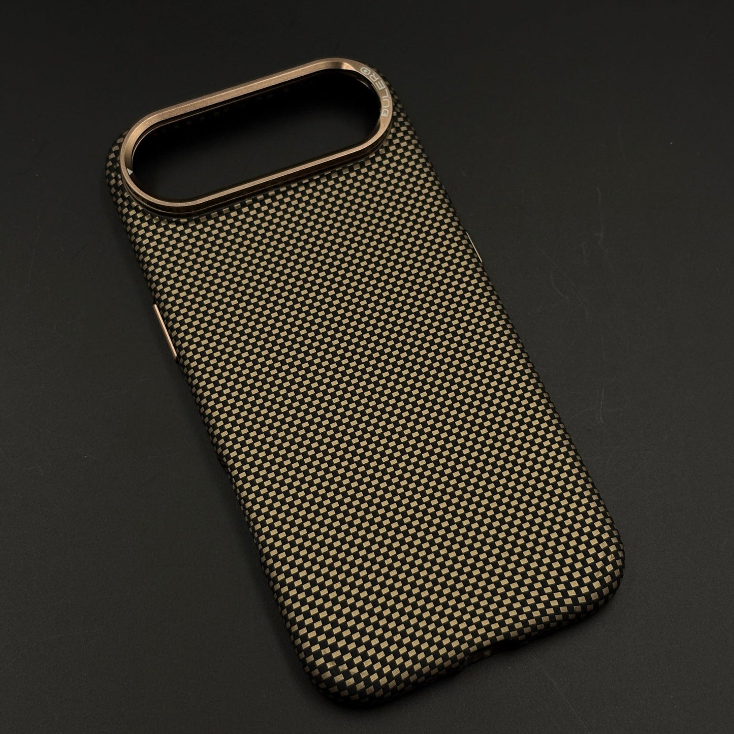 Sand Grid Carbon Fibre Hidden MagSafe Case with Camera Kickstand for iPhone 17 Air