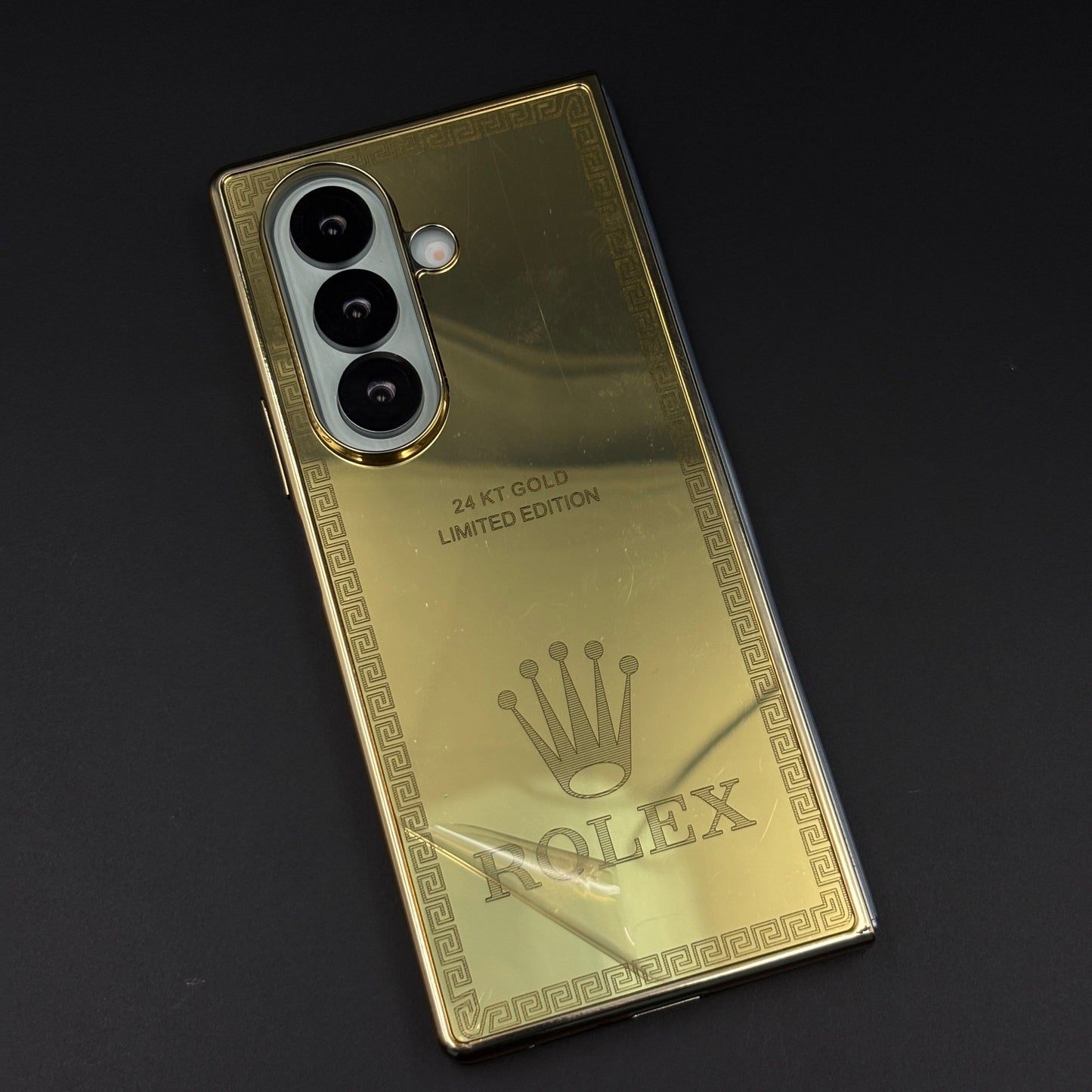 Handcrafted 24K Gold Plated Watch Brand Case for Samsung Galaxy Z Fold 7 | Luxury Limited Edition Cover
