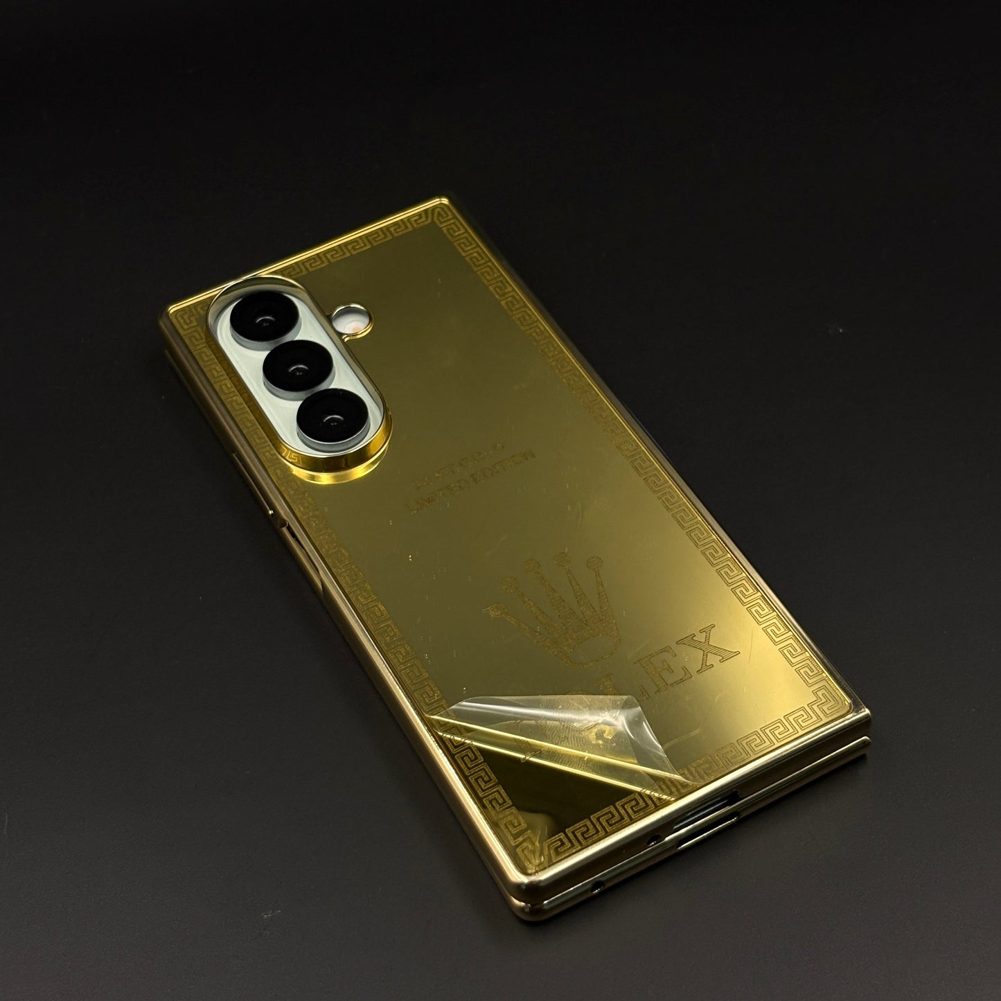 Handcrafted 24K Gold Plated Watch Brand Case for Samsung Galaxy Z Fold 7 | Luxury Limited Edition Cover