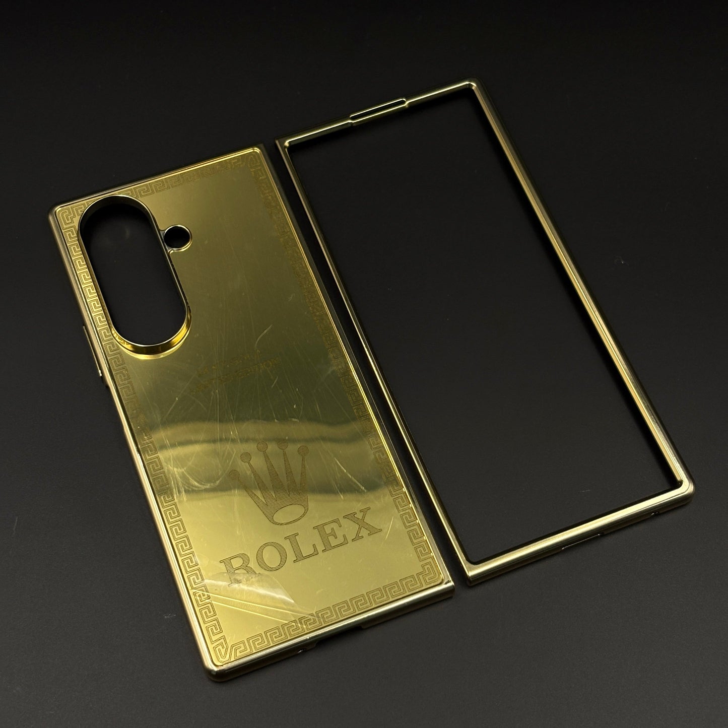 Handcrafted 24K Gold Plated Watch Brand Case for Samsung Galaxy Z Fold 7 | Luxury Limited Edition Cover
