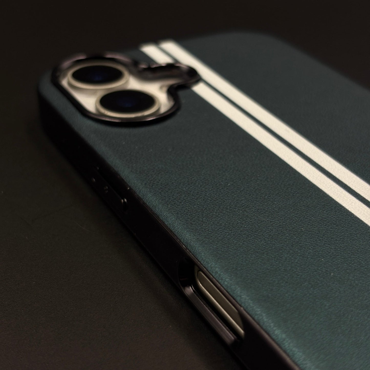 Motorsport Inspired M Performance Stripe Leather Case for iPhone 17