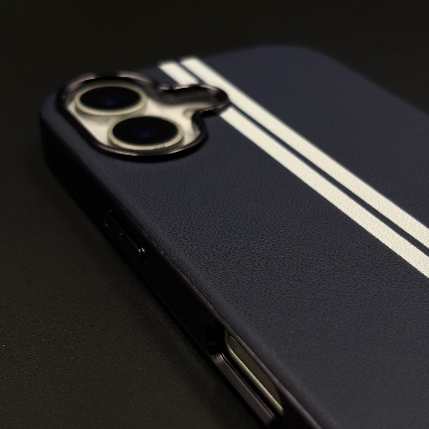 Motorsport Inspired M Performance Stripe Leather Case for iPhone 17