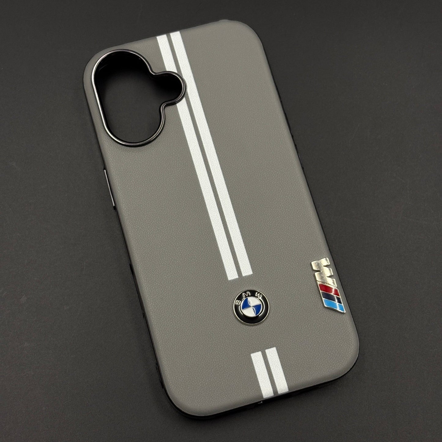 Motorsport Inspired M Performance Stripe Leather Case for iPhone 17