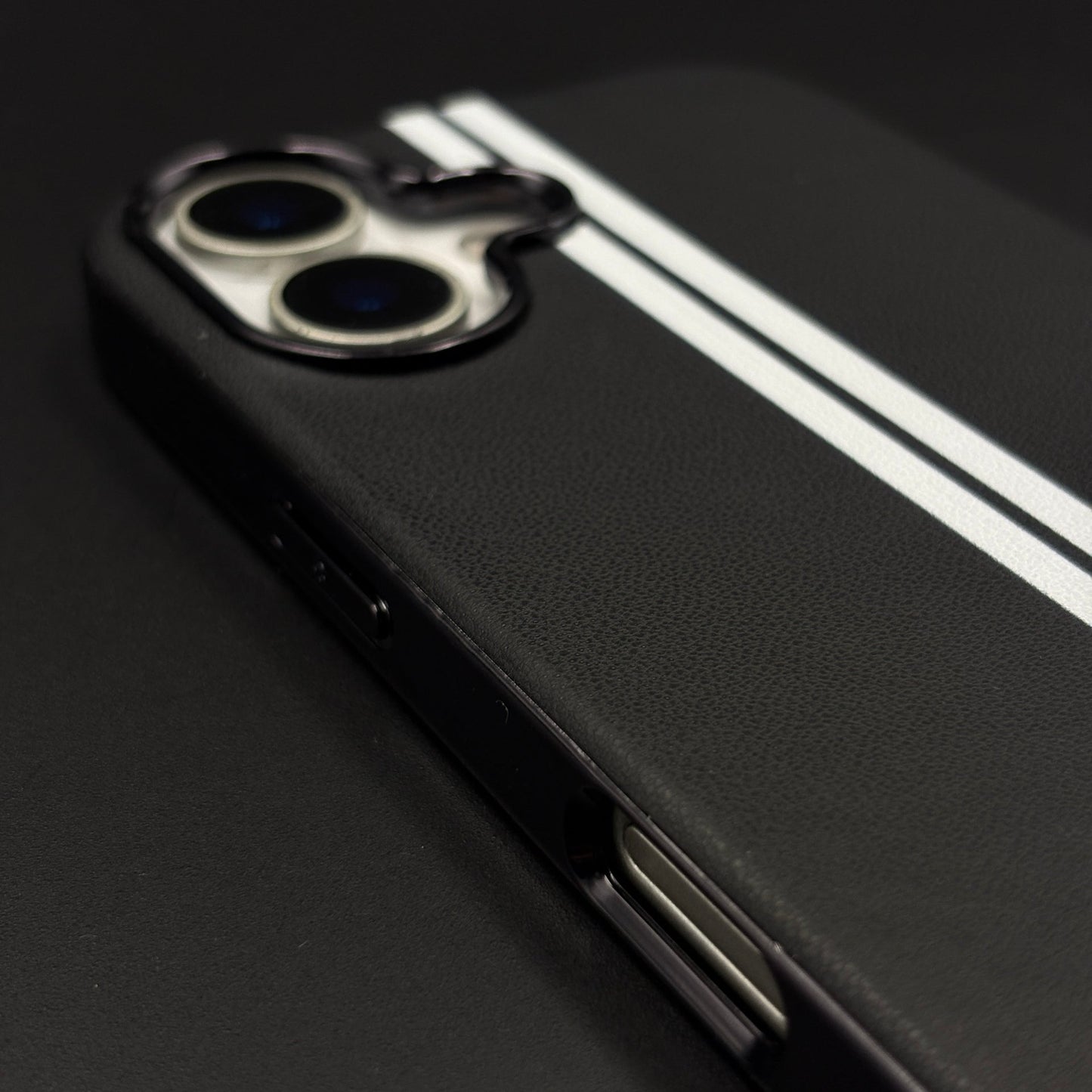 Motorsport Inspired M Performance Stripe Leather Case for iPhone 17