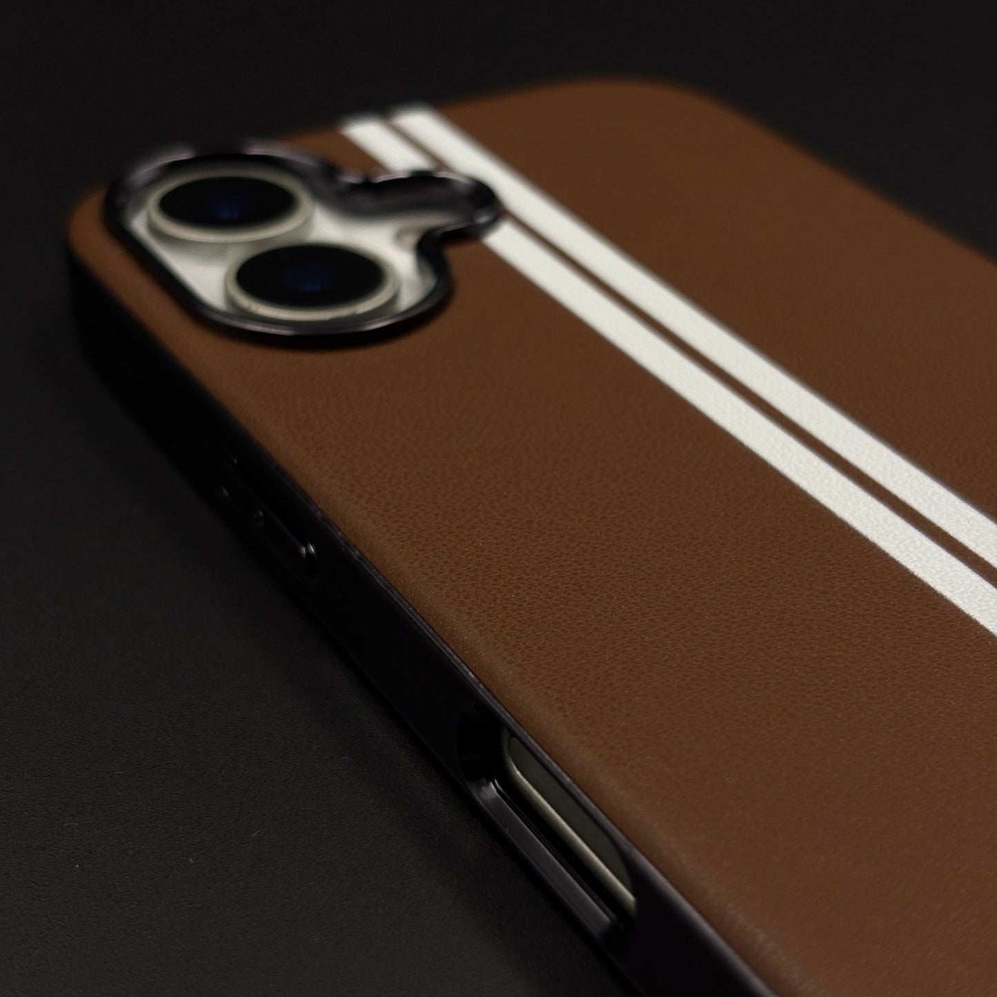 Motorsport Inspired M Performance Stripe Leather Case for iPhone 17