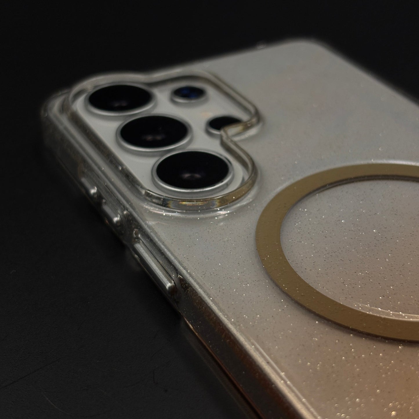 Glitter MagSafe Transparent Mobile Case Cover for Samsung Galaxy S26 Ultra
