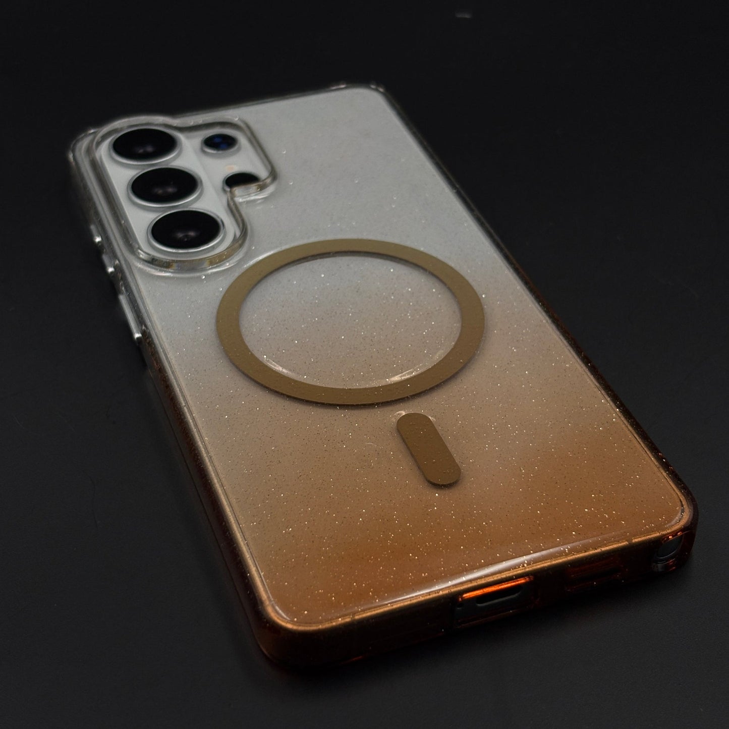 Glitter MagSafe Transparent Mobile Case Cover for Samsung Galaxy S26 Ultra