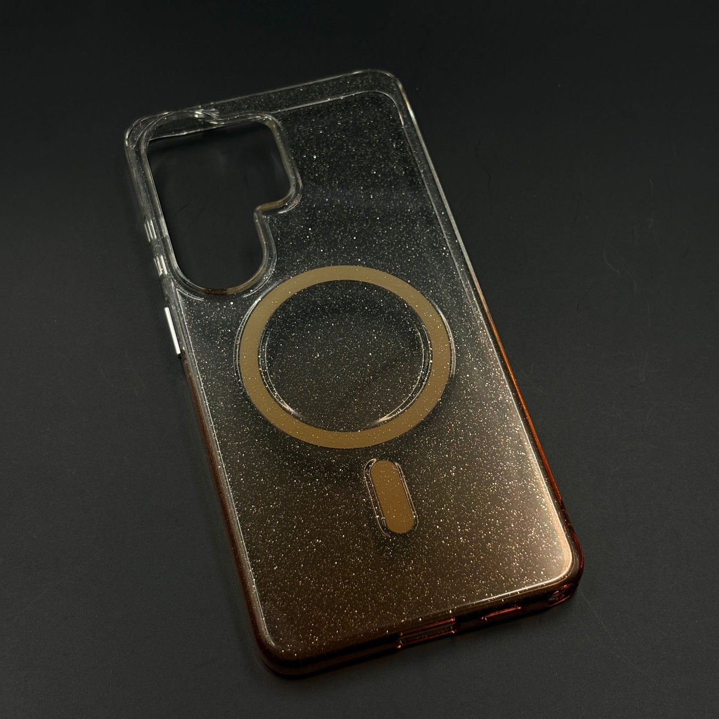 Glitter MagSafe Transparent Mobile Case Cover for Samsung Galaxy S26 Ultra