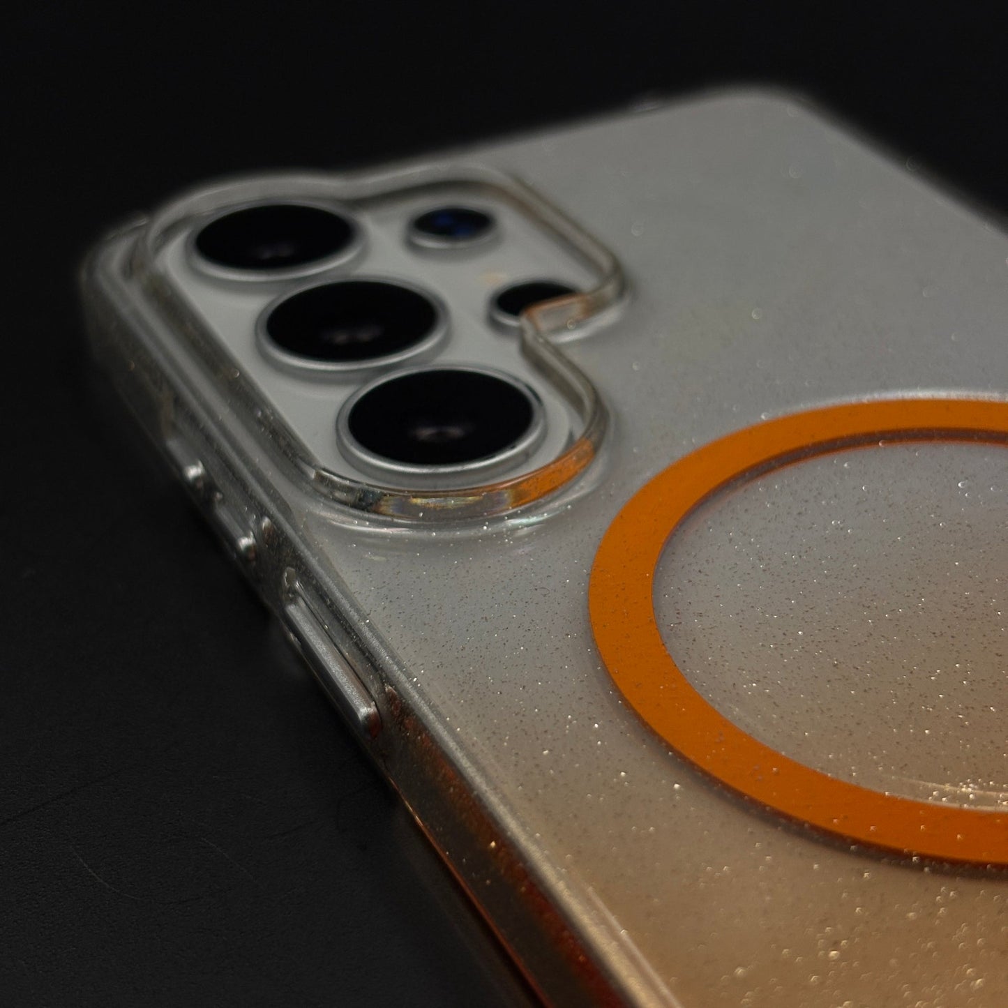 Glitter MagSafe Transparent Mobile Case Cover for Samsung Galaxy S26 Ultra