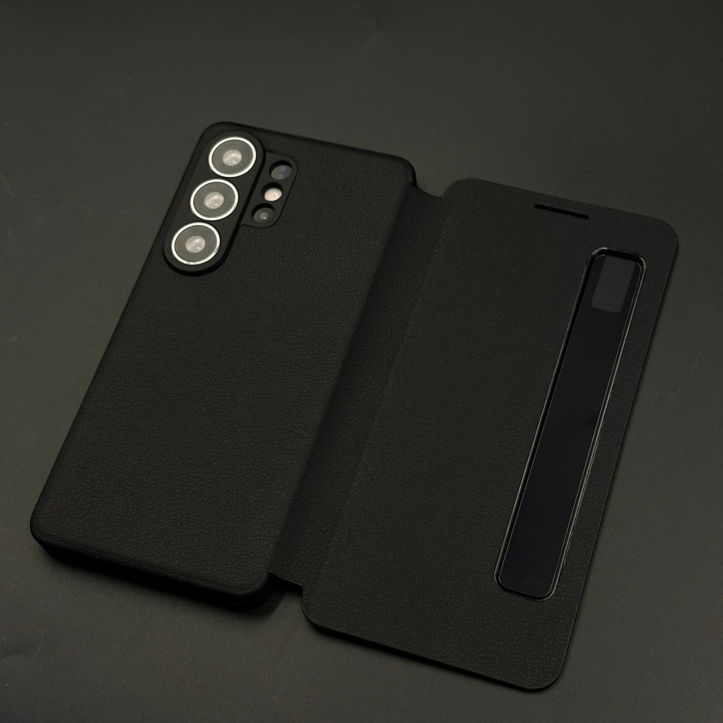 Smart-View Interactive Display Flip Leather Case Cover for Samsung Galaxy S25 Ultra