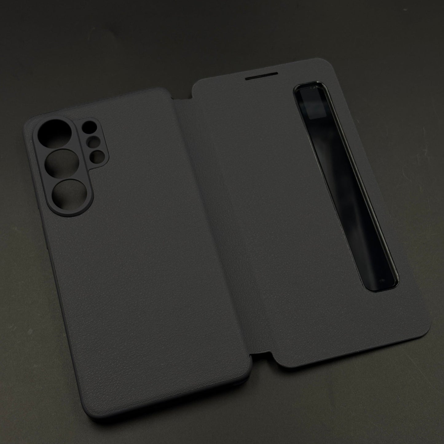 Smart-View Interactive Display Flip Leather Case Cover for Samsung Galaxy S25 Ultra