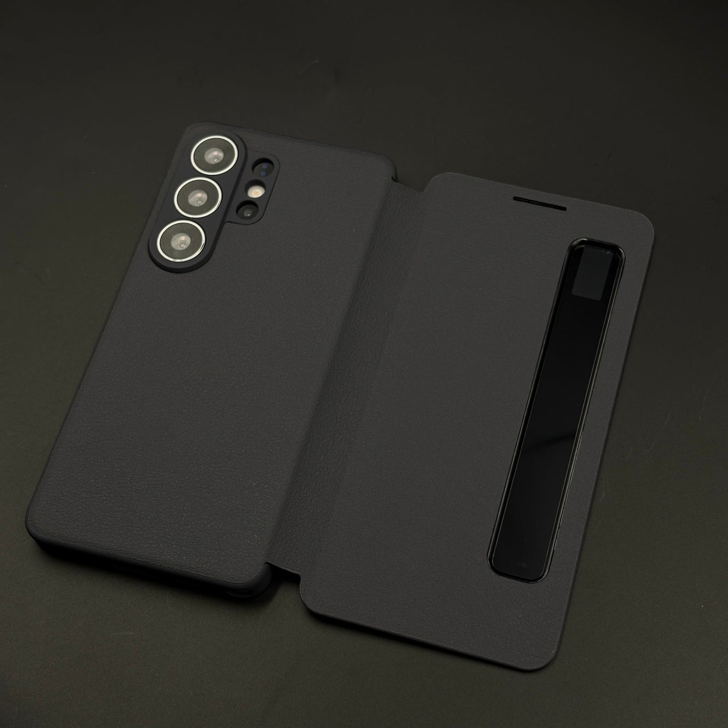 Smart-View Interactive Display Flip Leather Case Cover for Samsung Galaxy S25 Ultra