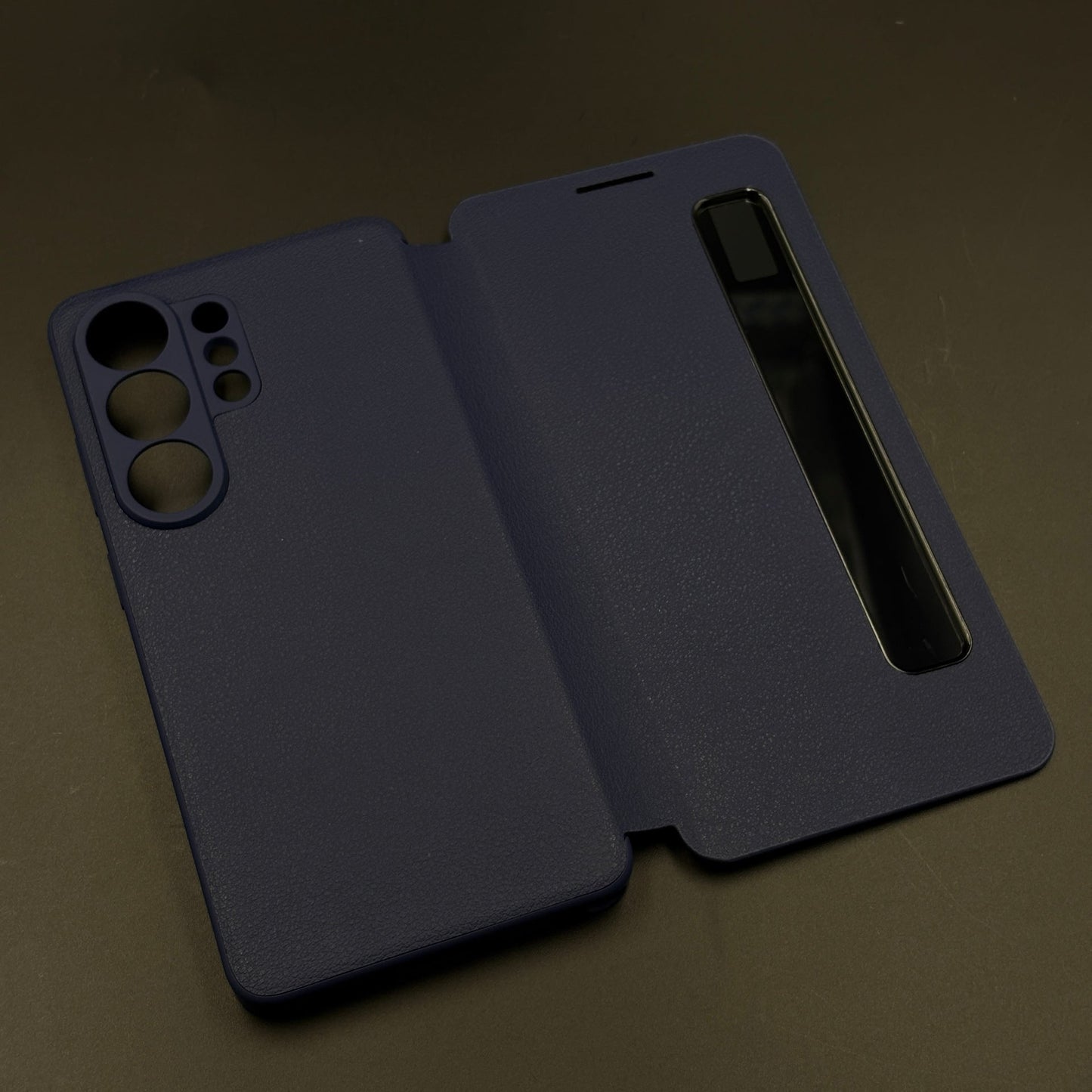 Smart-View Interactive Display Flip Leather Case Cover for Samsung Galaxy S25 Ultra