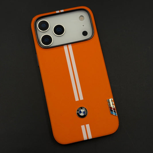 Motorsport Inspired M Performance Stripe Leather Case for iPhone 17 Series