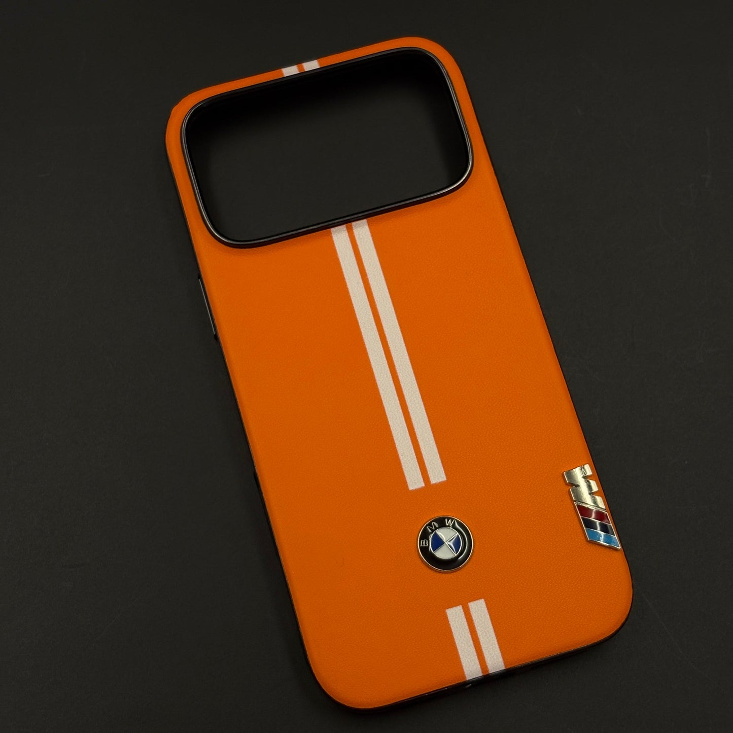 Motorsport Inspired M Performance Stripe Leather Case for iPhone 17 Series