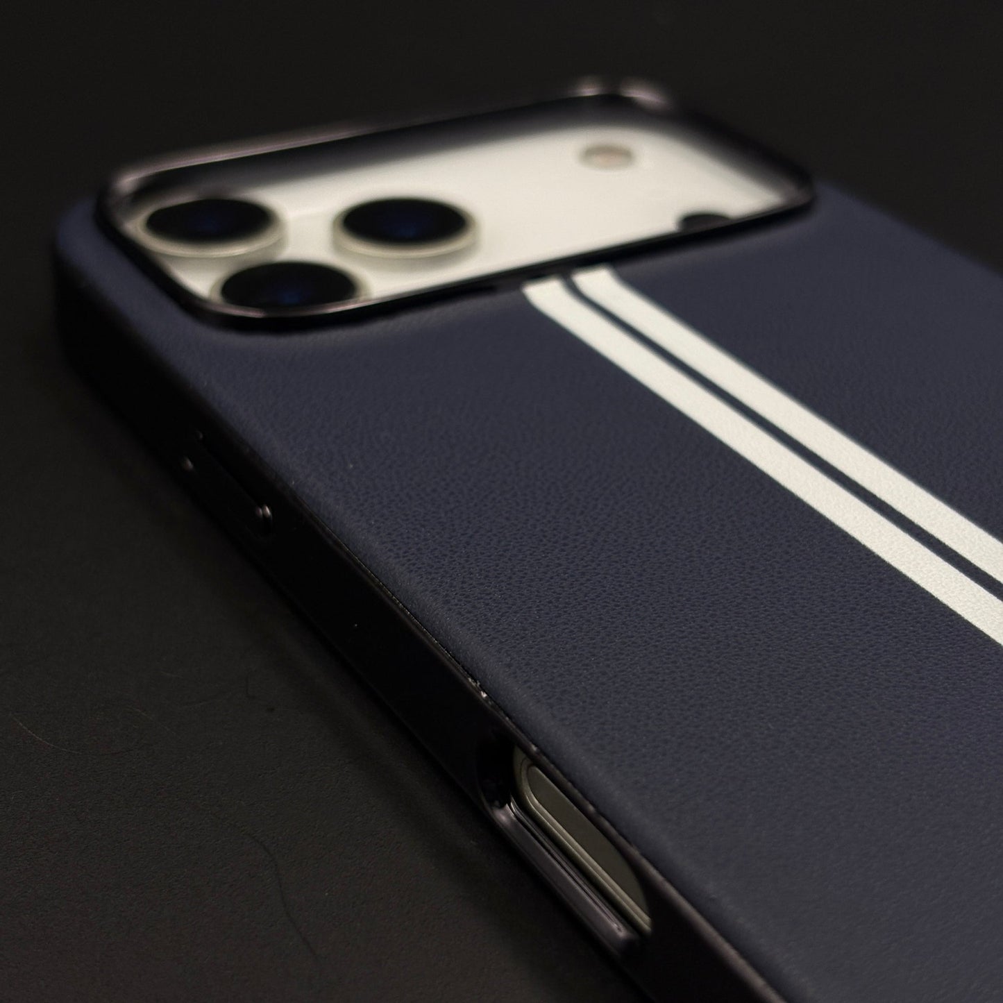 Motorsport Inspired M Performance Stripe Leather Case for iPhone 17 Series