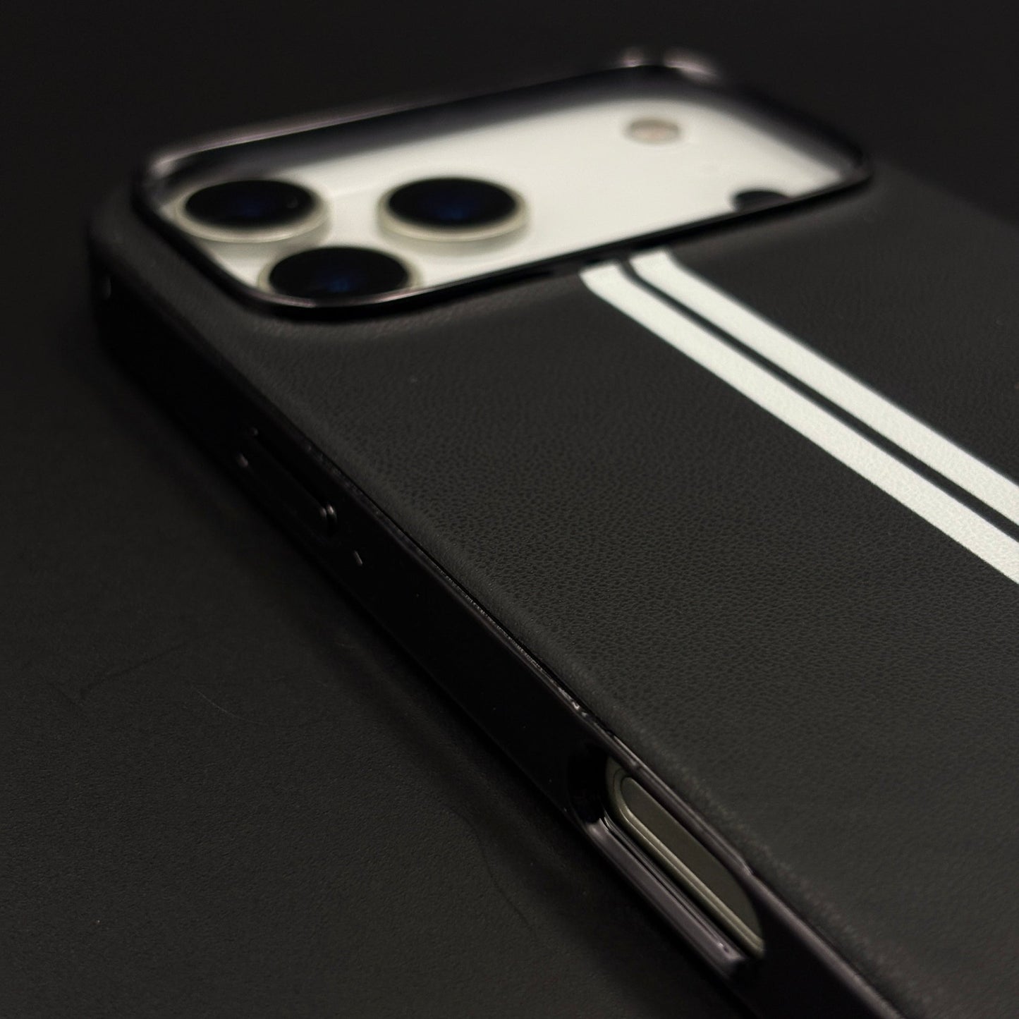 Motorsport Inspired M Performance Stripe Leather Case for iPhone 17 Series