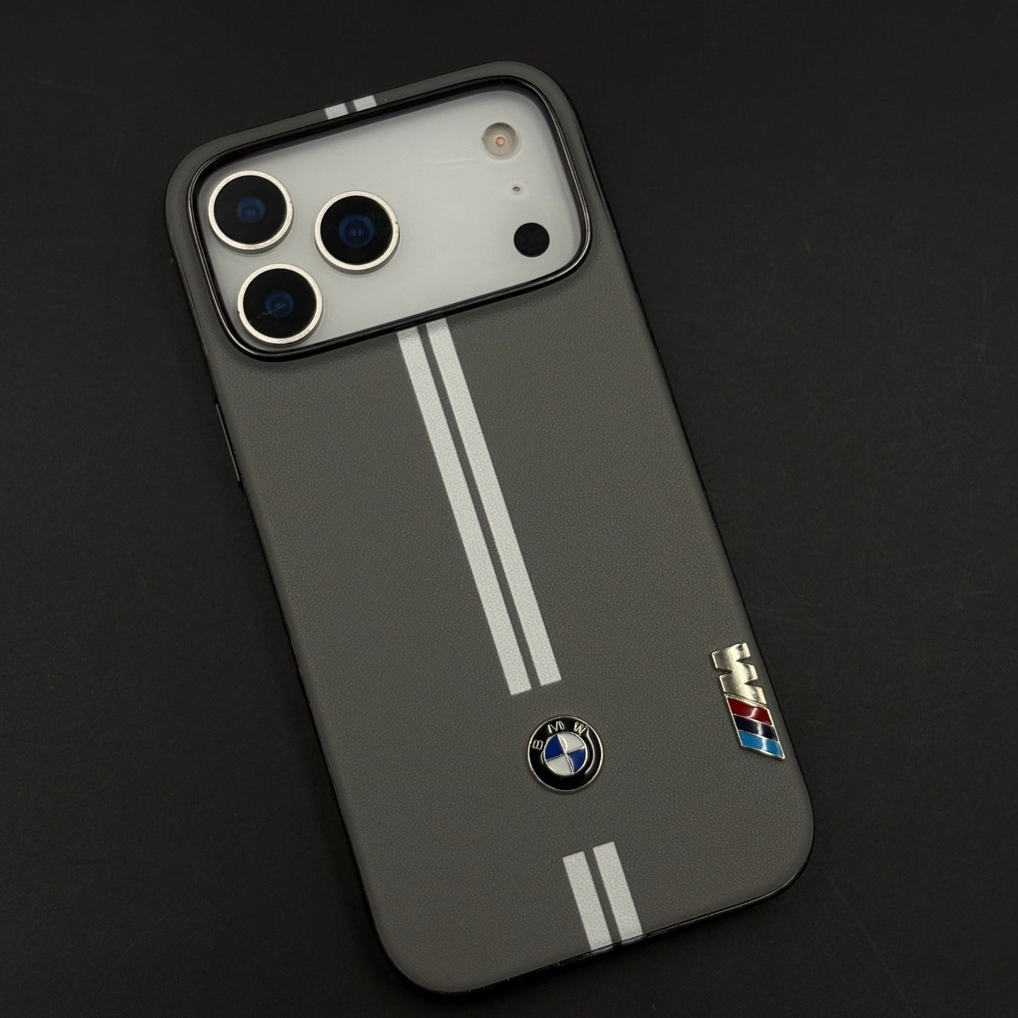 Motorsport Inspired M Performance Stripe Leather Case for iPhone 17 Series