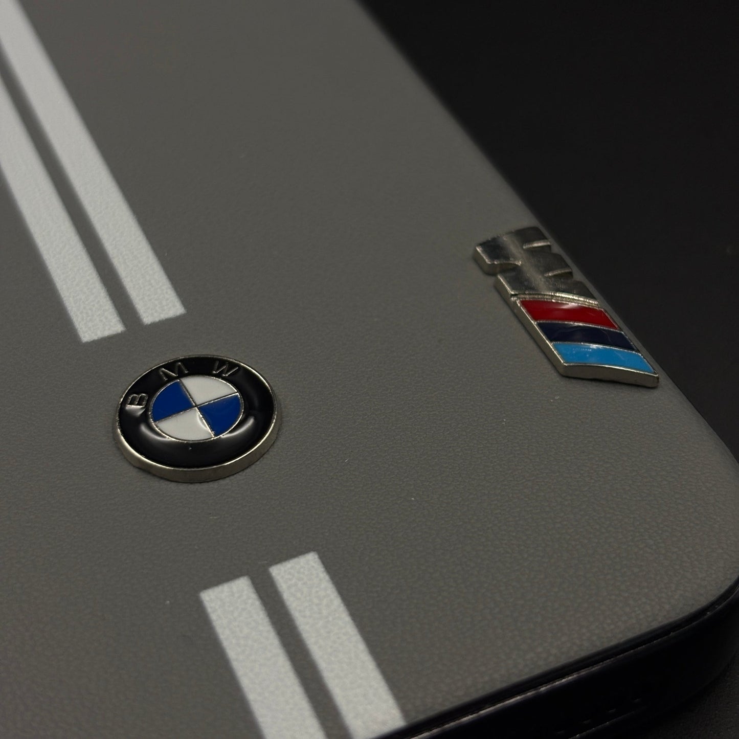 Motorsport Inspired M Performance Stripe Leather Case for iPhone 17 Series
