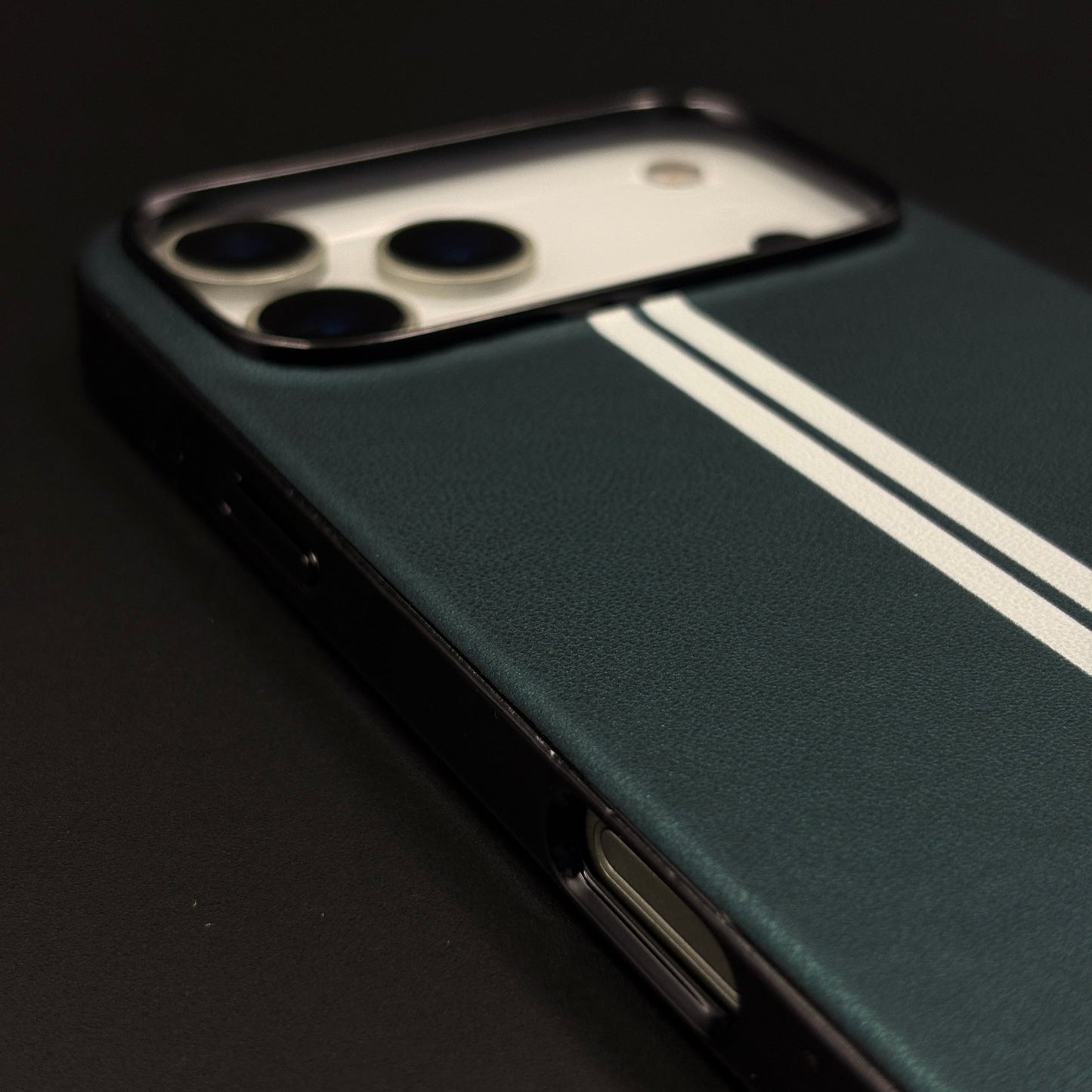 Motorsport Inspired M Performance Stripe Leather Case for iPhone 17 Series