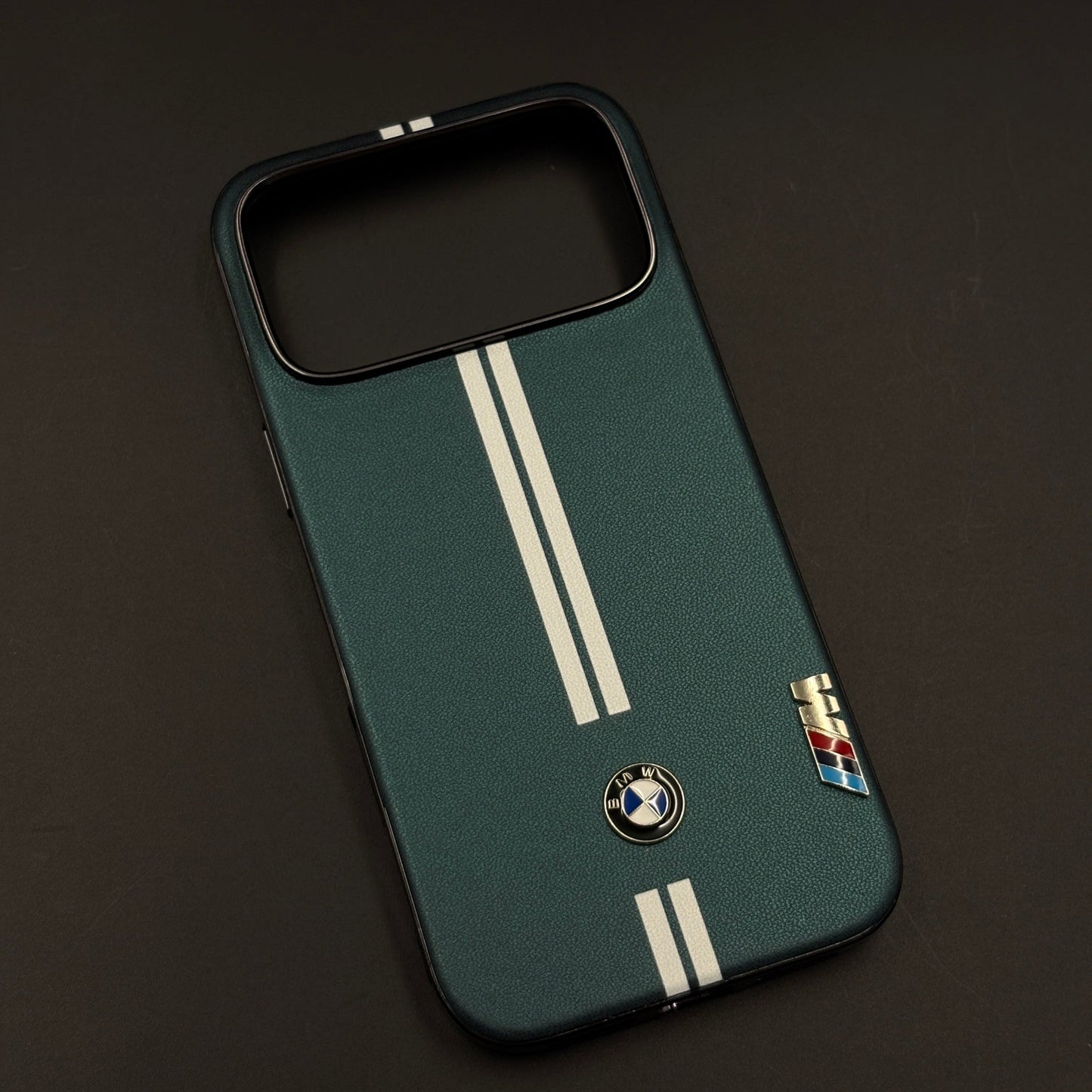 Motorsport Inspired M Performance Stripe Leather Case for iPhone 17 Series