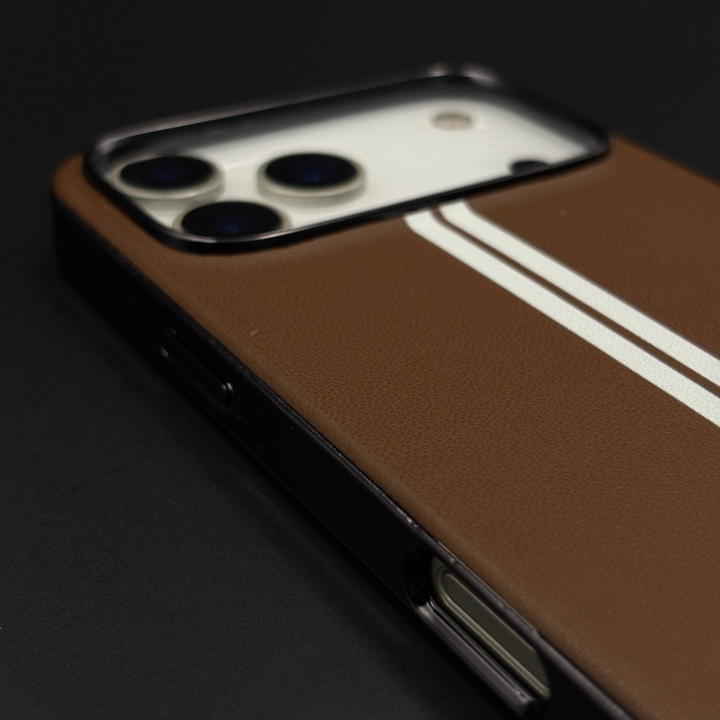 Motorsport Inspired M Performance Stripe Leather Case for iPhone 17 Series