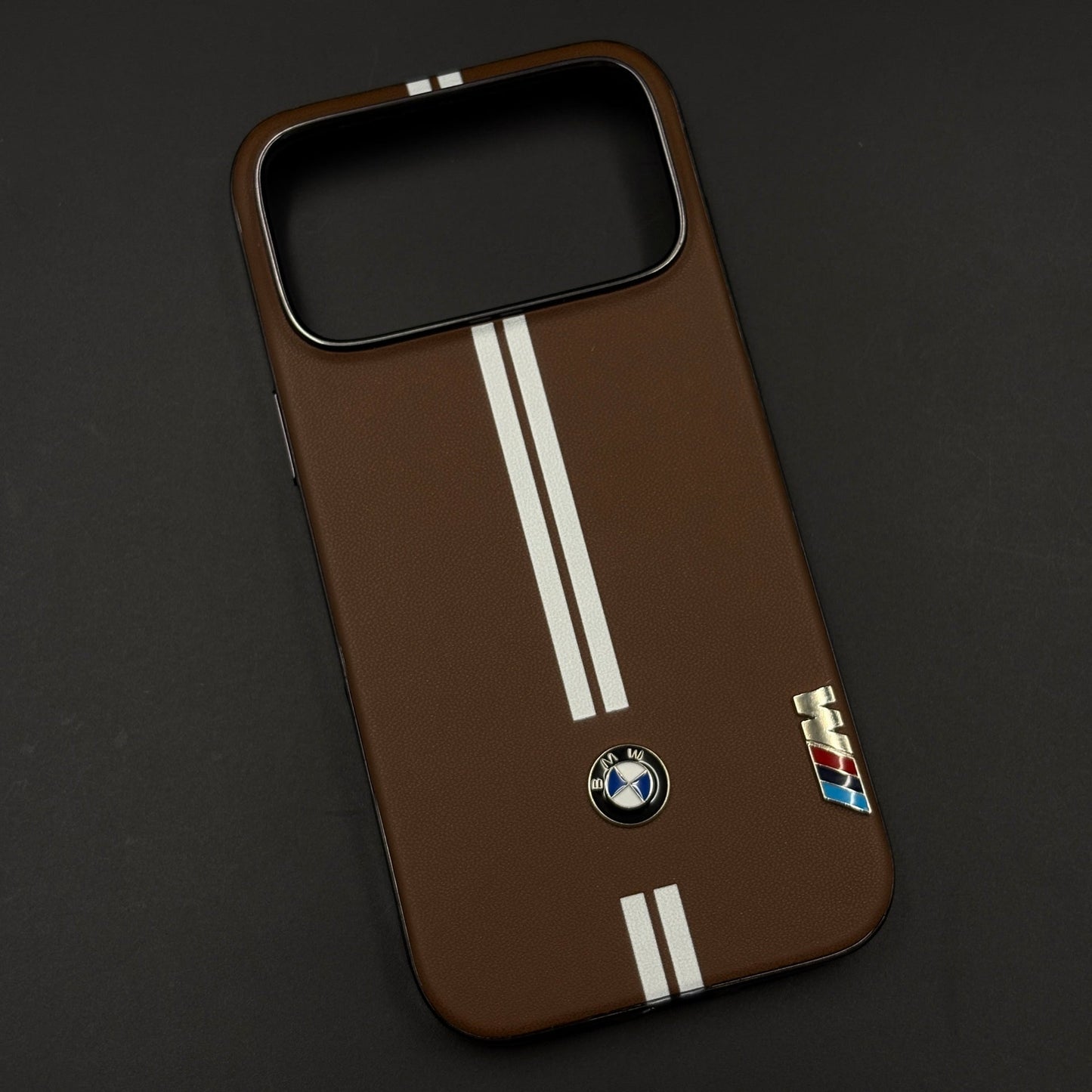 Motorsport Inspired M Performance Stripe Leather Case for iPhone 17 Series