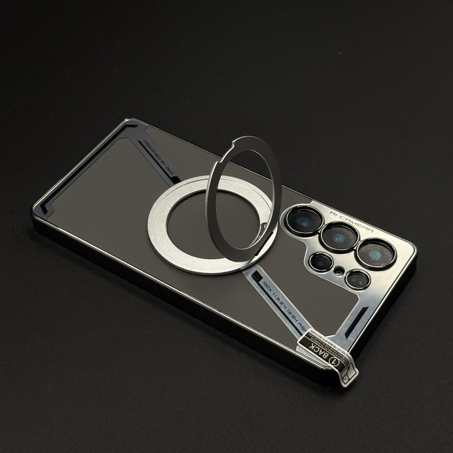 Detachable Metal Ring MagSafe Case for Samsung Galaxy S25 Ultra | Hybrid Armor Design with Magnetic Stand