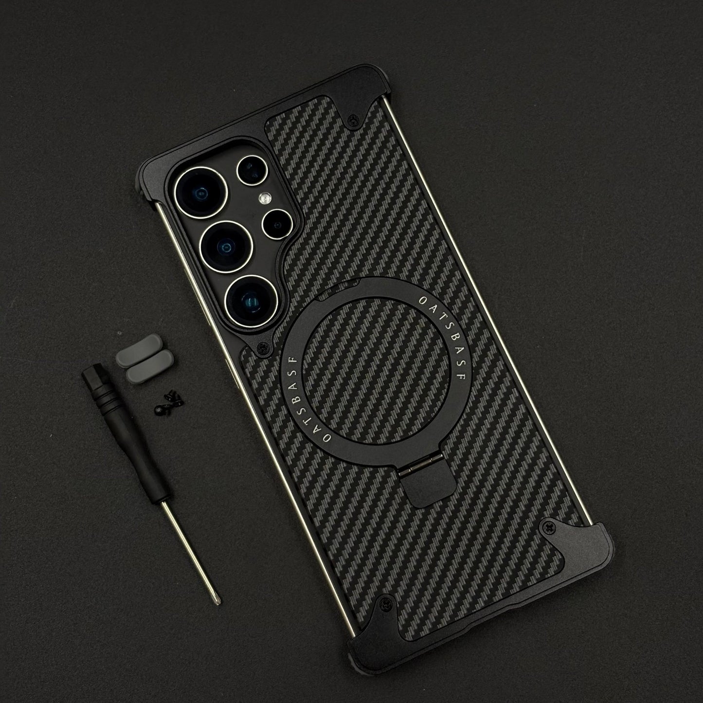 UltraLux Carbon Fibre & Metal MagSafe Case for Samsung Galaxy S25 Ultra | Crafted for Style & Strength
