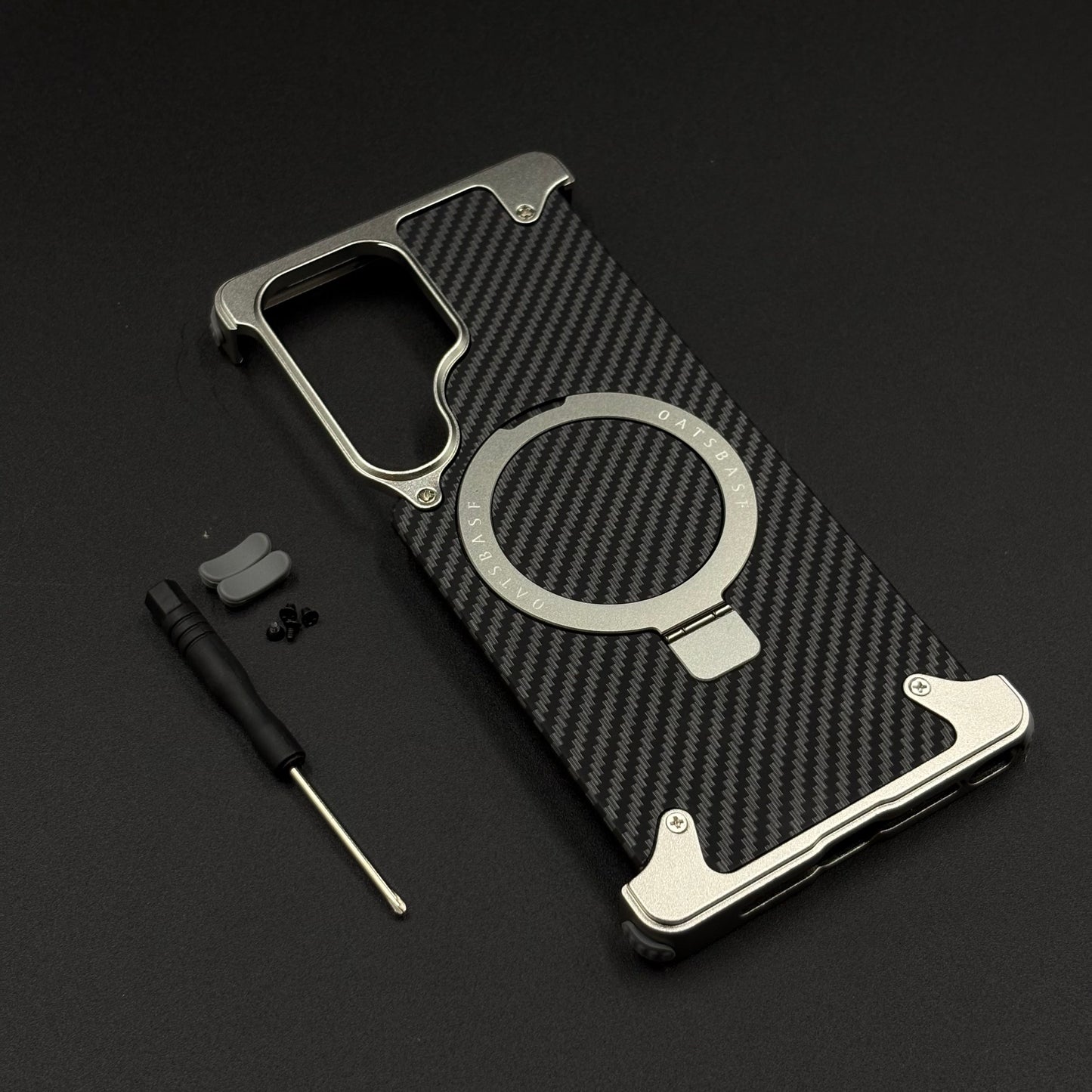 UltraLux Carbon Fibre & Metal MagSafe Case for Samsung Galaxy S24 Ultra | Crafted for Style & Strength