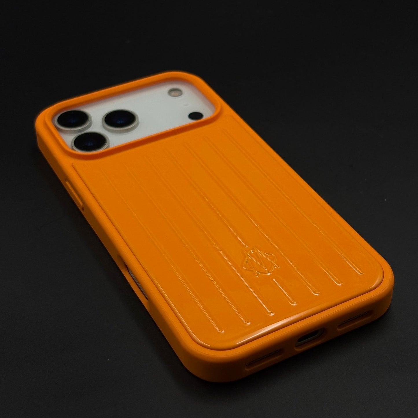 Luxury Brand M Vertical Ribbed Hidden MagSafe OG Case for iPhone 17 Series