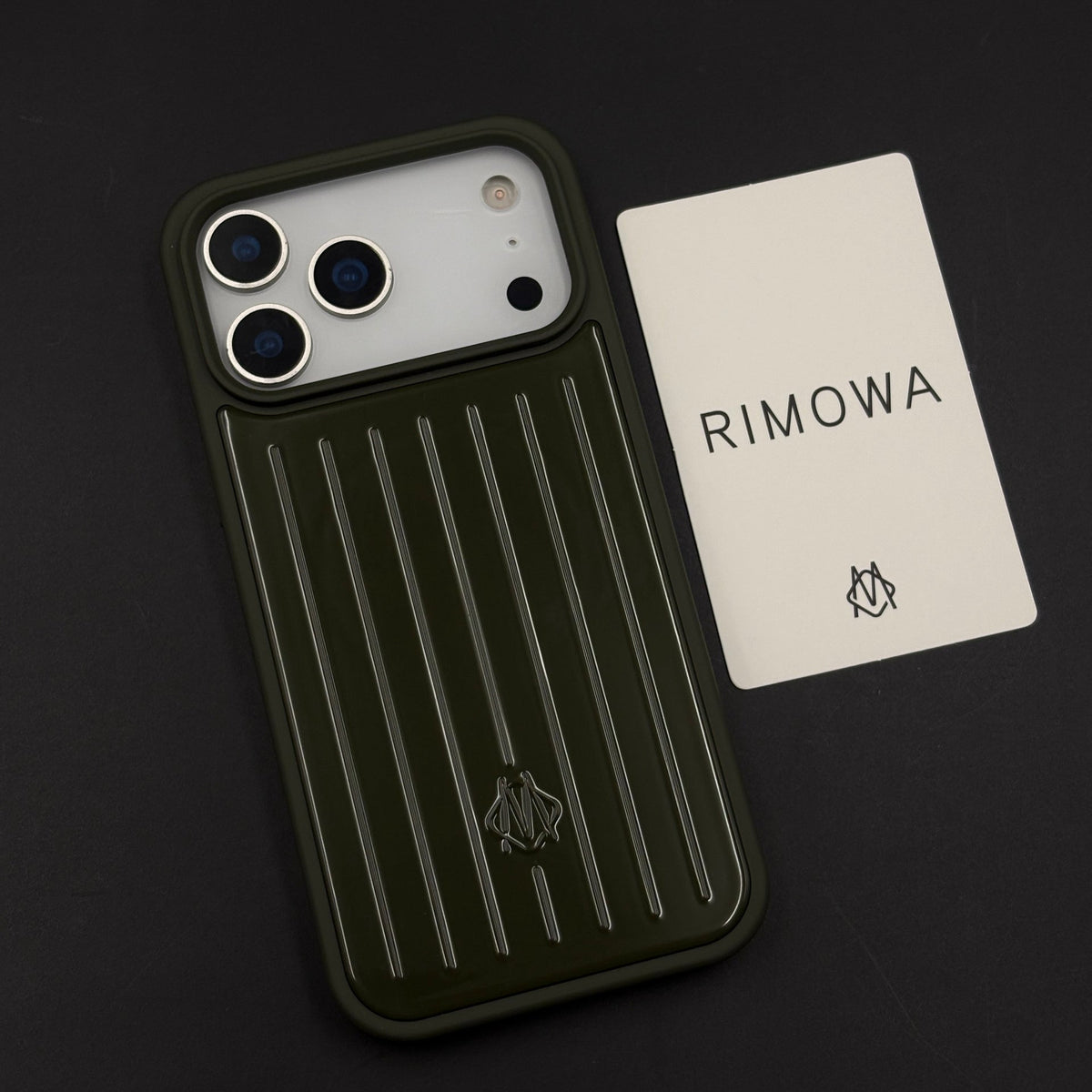 Luxury Luggage Brand RM Vertical Ribbed Hidden MagSafe OG Case for iPhone 17 Series