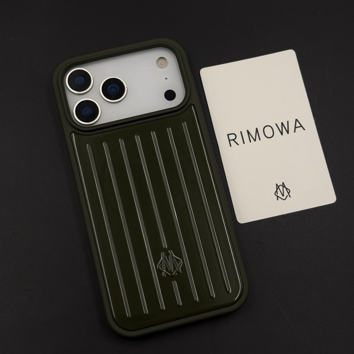Luxury Brand M Vertical Ribbed Hidden MagSafe OG Case for iPhone 17 Series