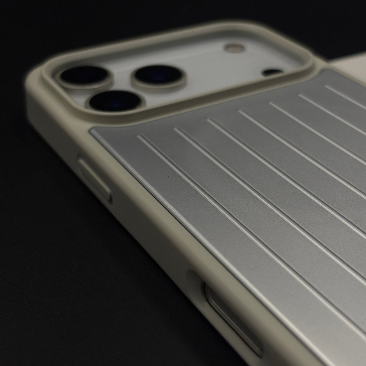 Luxury Luggage Brand RM Vertical Ribbed Hidden MagSafe OG Case for iPhone 17 Series