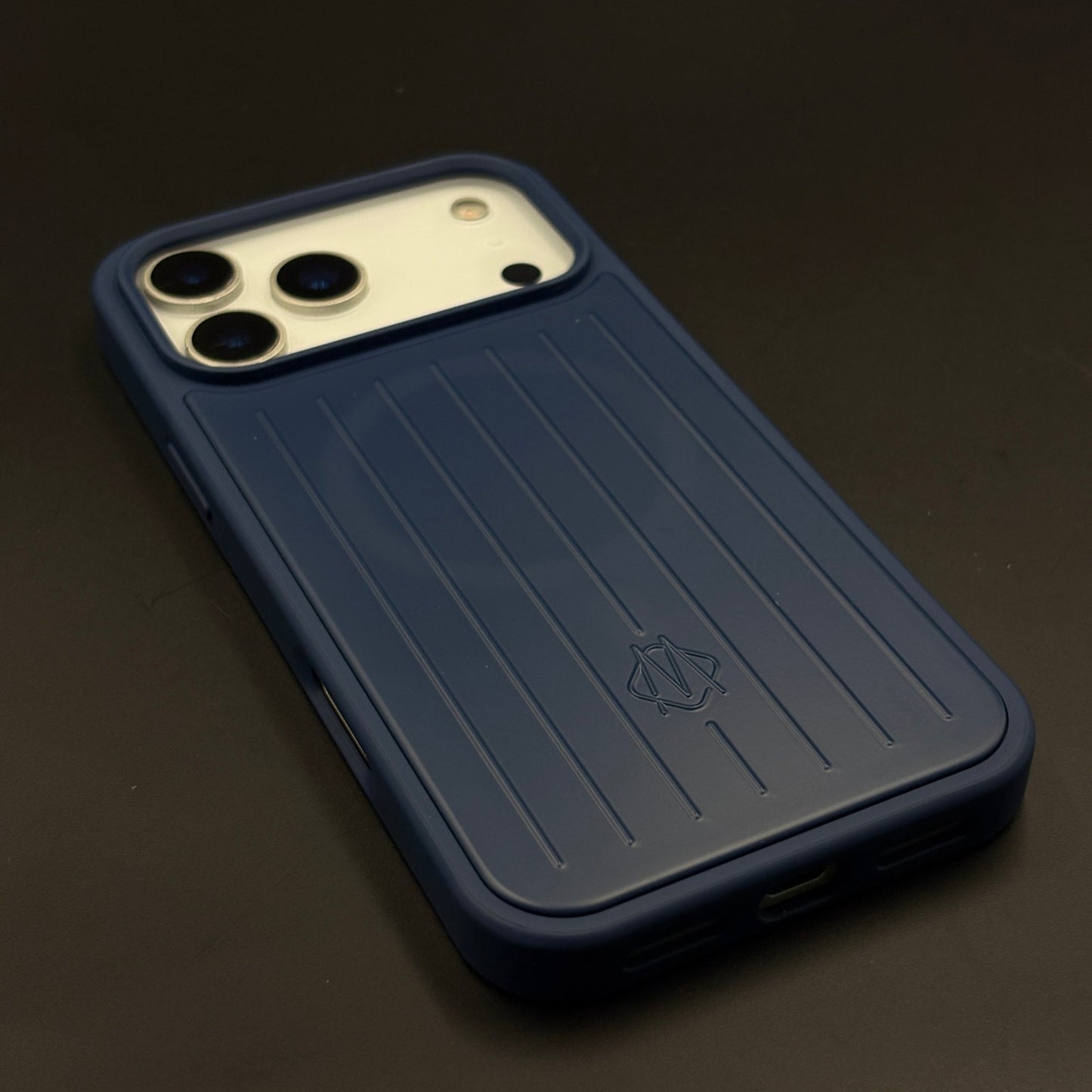 Luxury Brand M Vertical Ribbed Hidden MagSafe OG Case for iPhone 17 Series