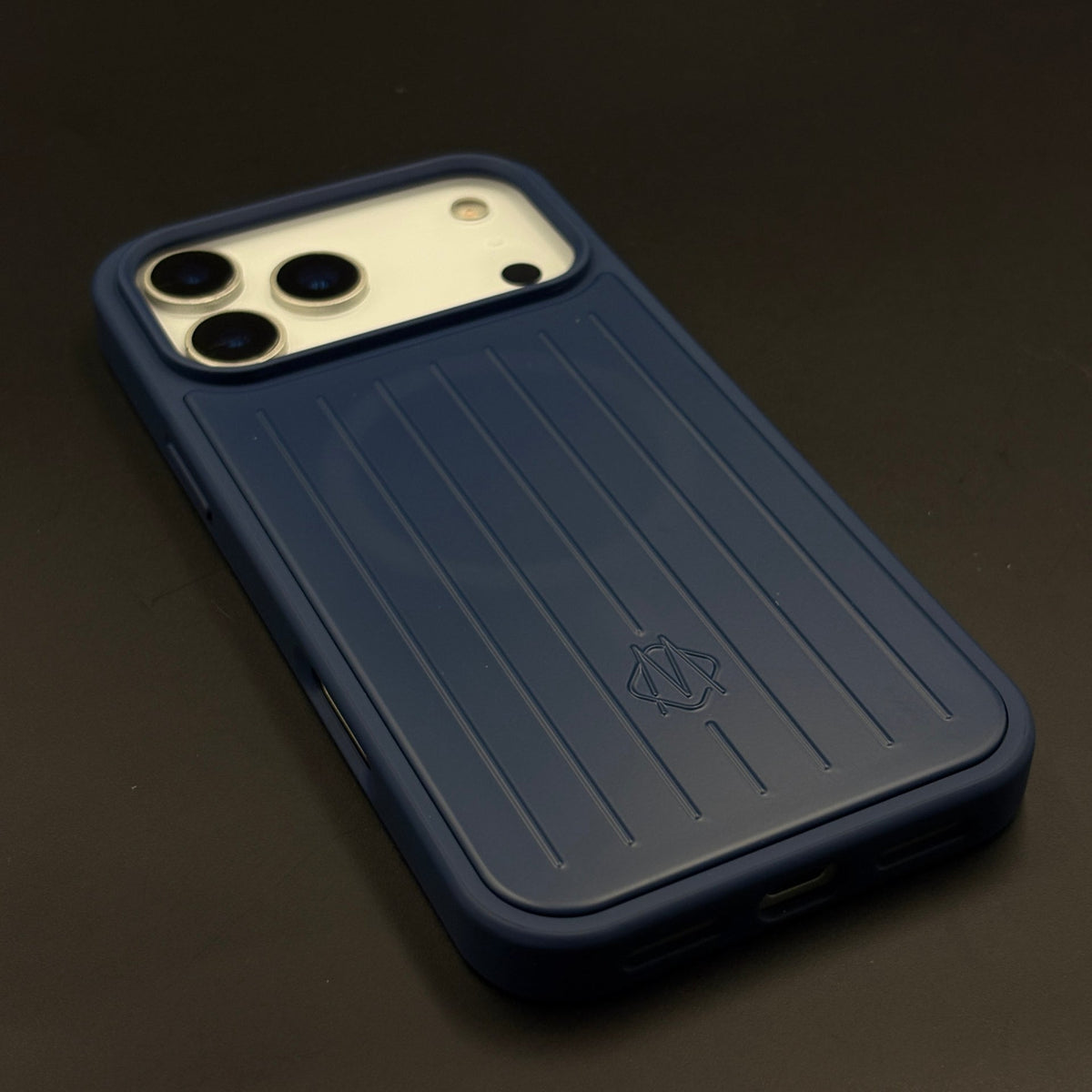 Luxury Luggage Brand RM Vertical Ribbed Hidden MagSafe OG Case for iPhone 17 Series