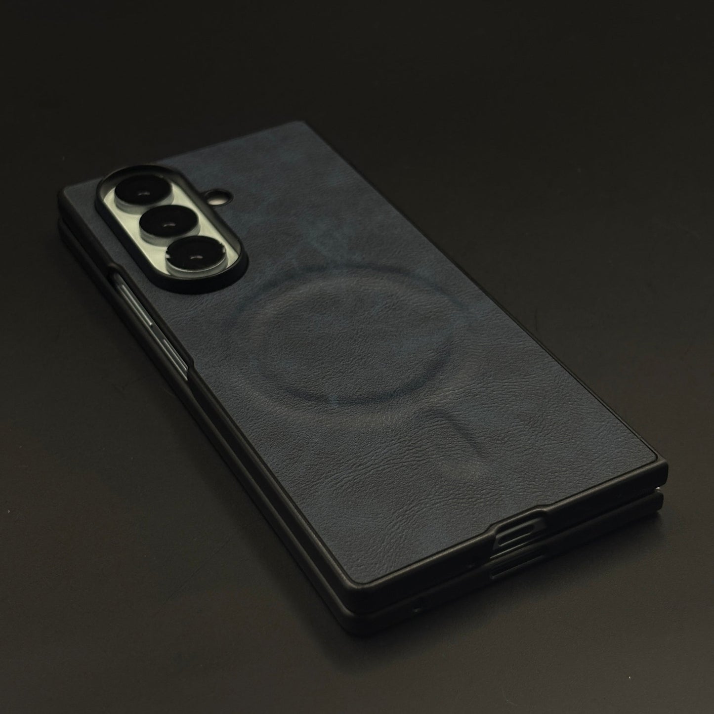 Hidden Coil MagSafe Leather Mobile Case Cover for Samsung Galaxy Z Fold 7