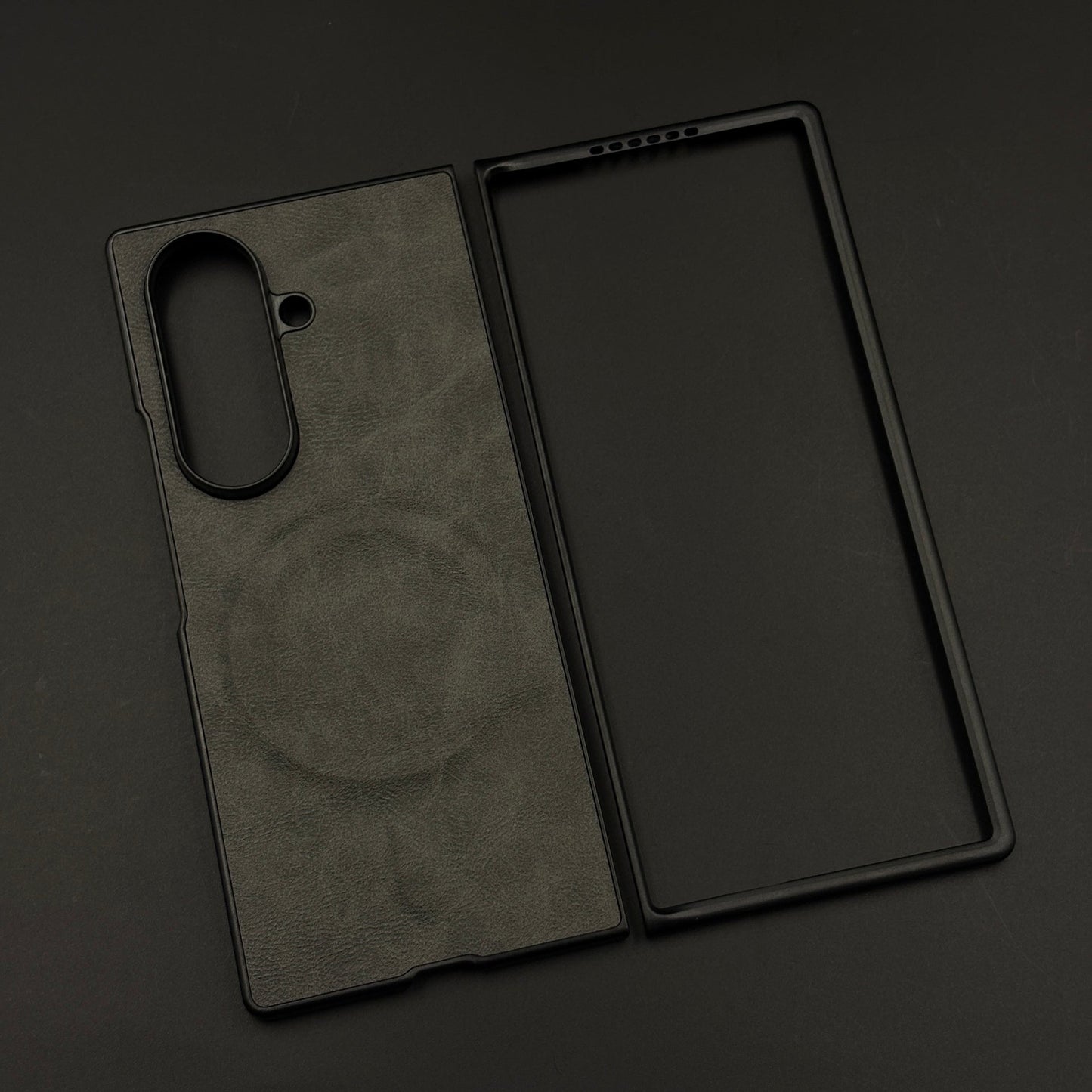 Hidden Coil MagSafe Leather Mobile Case Cover for Samsung Galaxy Z Fold 7