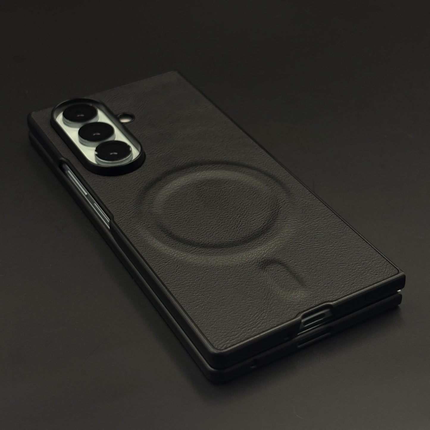 Hidden Coil MagSafe Leather Mobile Case Cover for Samsung Galaxy Z Fold 7